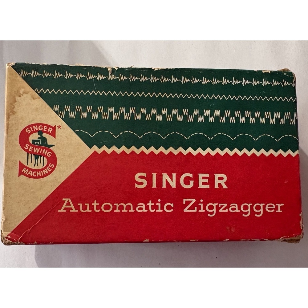 Vintage Singer Automatic Zigzagger 301 Box Instruction Booklet 4 Stitch Patterns
